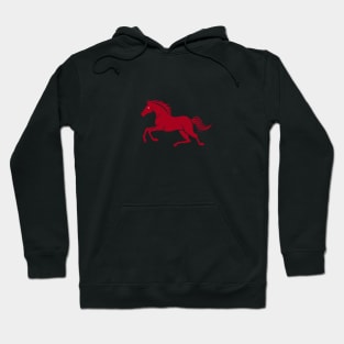 Red Horse Running Hoodie
